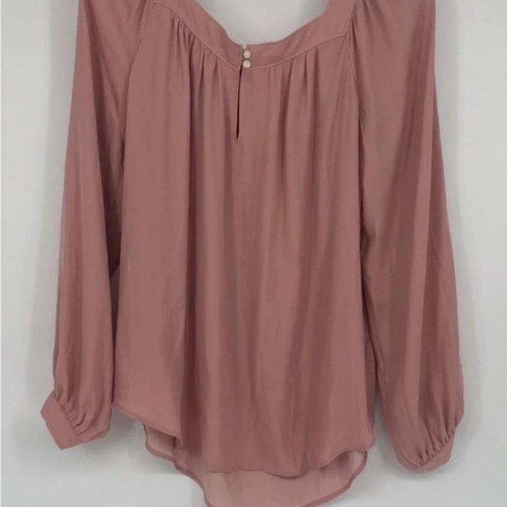 LOFT Dusty Pink Blouse - Picture 2 of 5